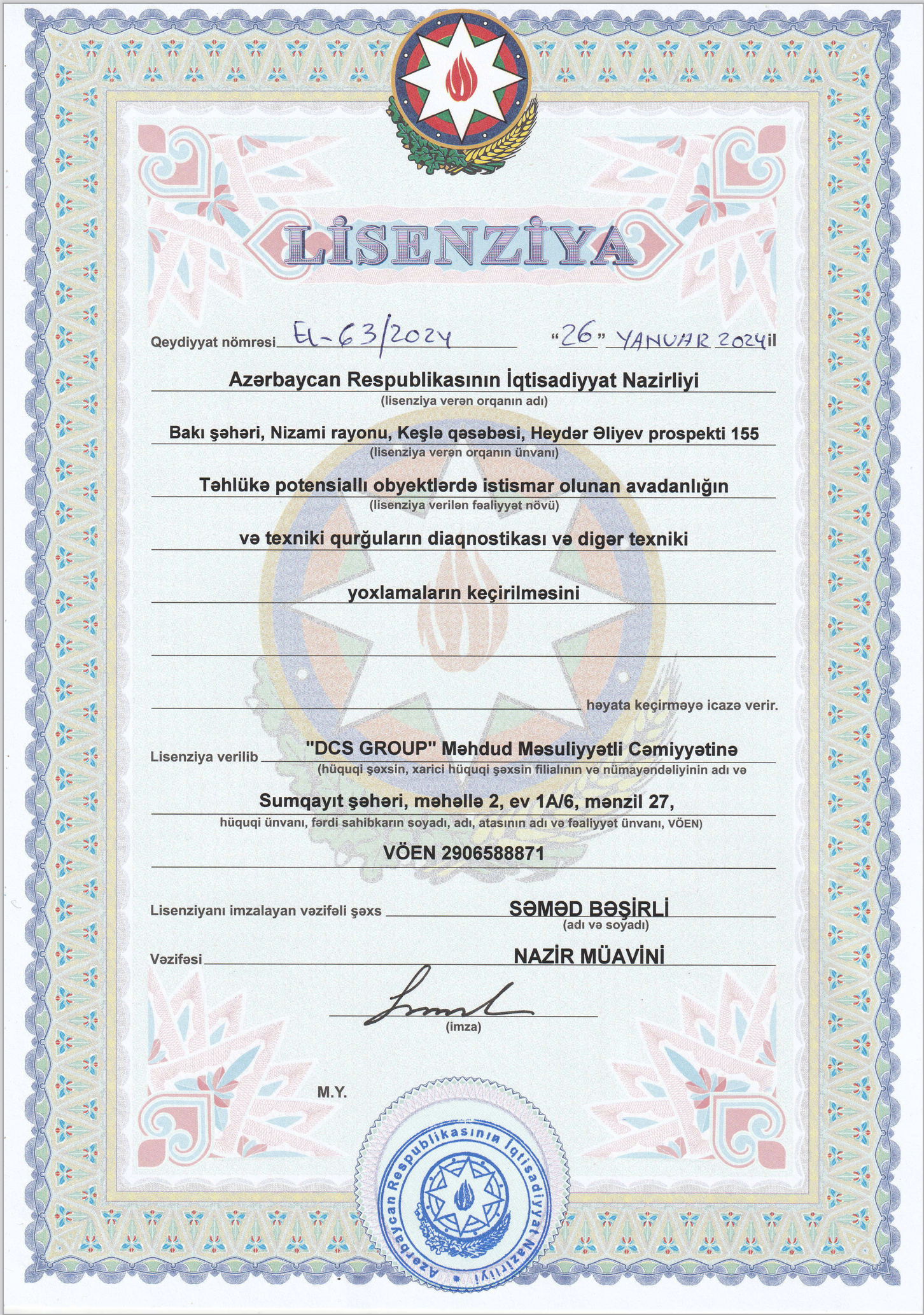 Lisenziya və akkreditasiyalar 1