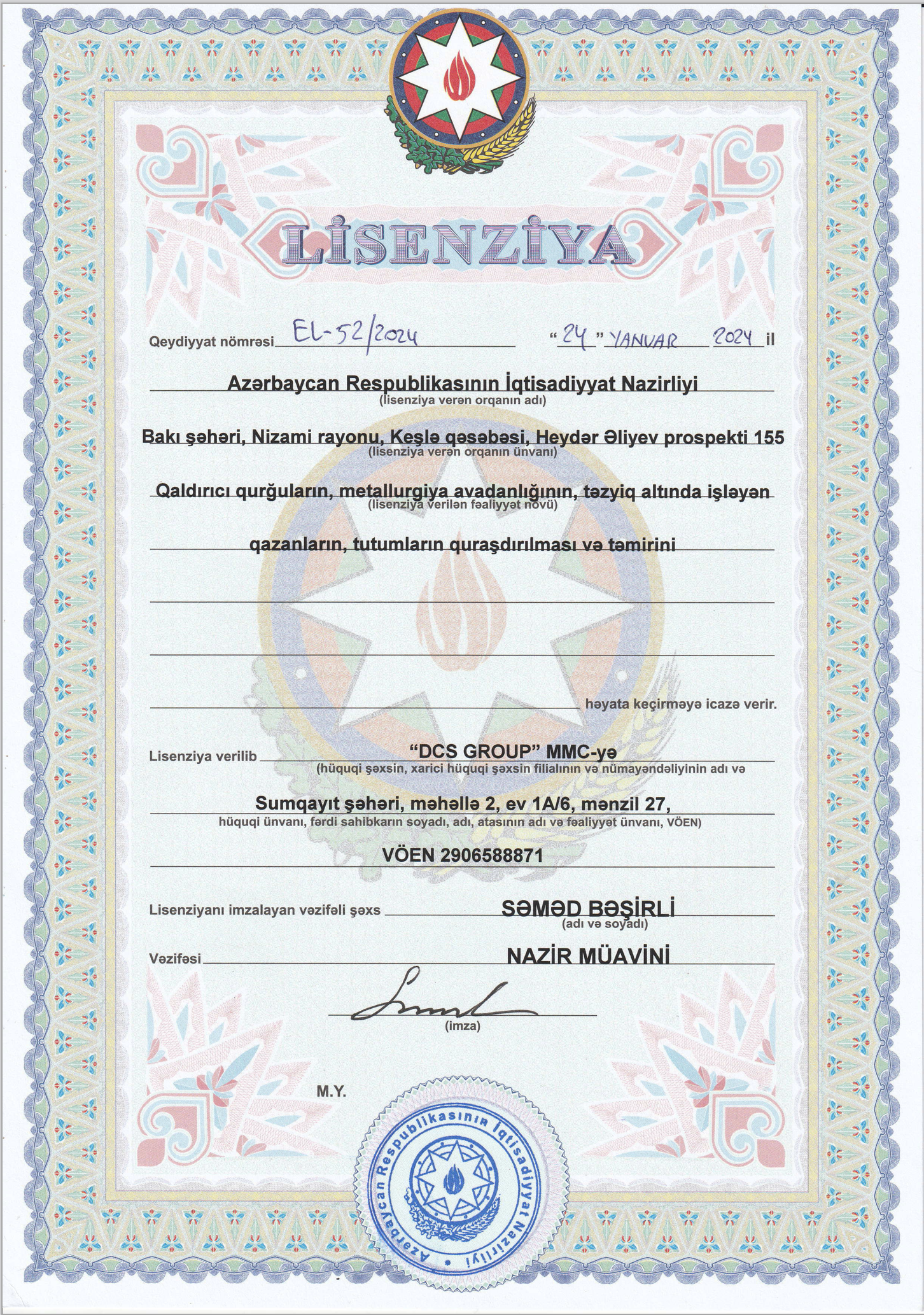 Lisenziya və akkreditasiyalar 4